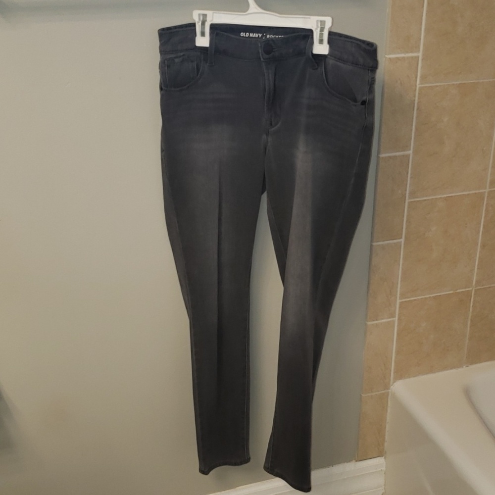 Gray Rockstar Jeans